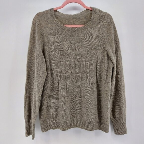 Pendelton Cashmere Sweater Crewneck Size Medium Brown - Picture 1 of 4